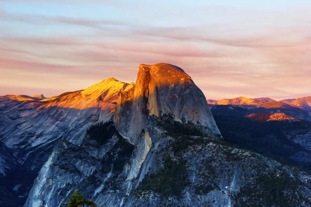 The Half Dome fra Glacier point