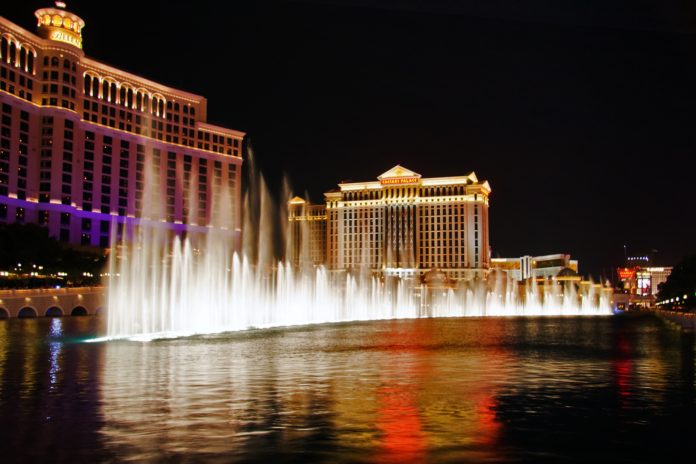 Musical fountains i Las Vegas